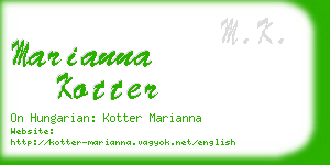 marianna kotter business card